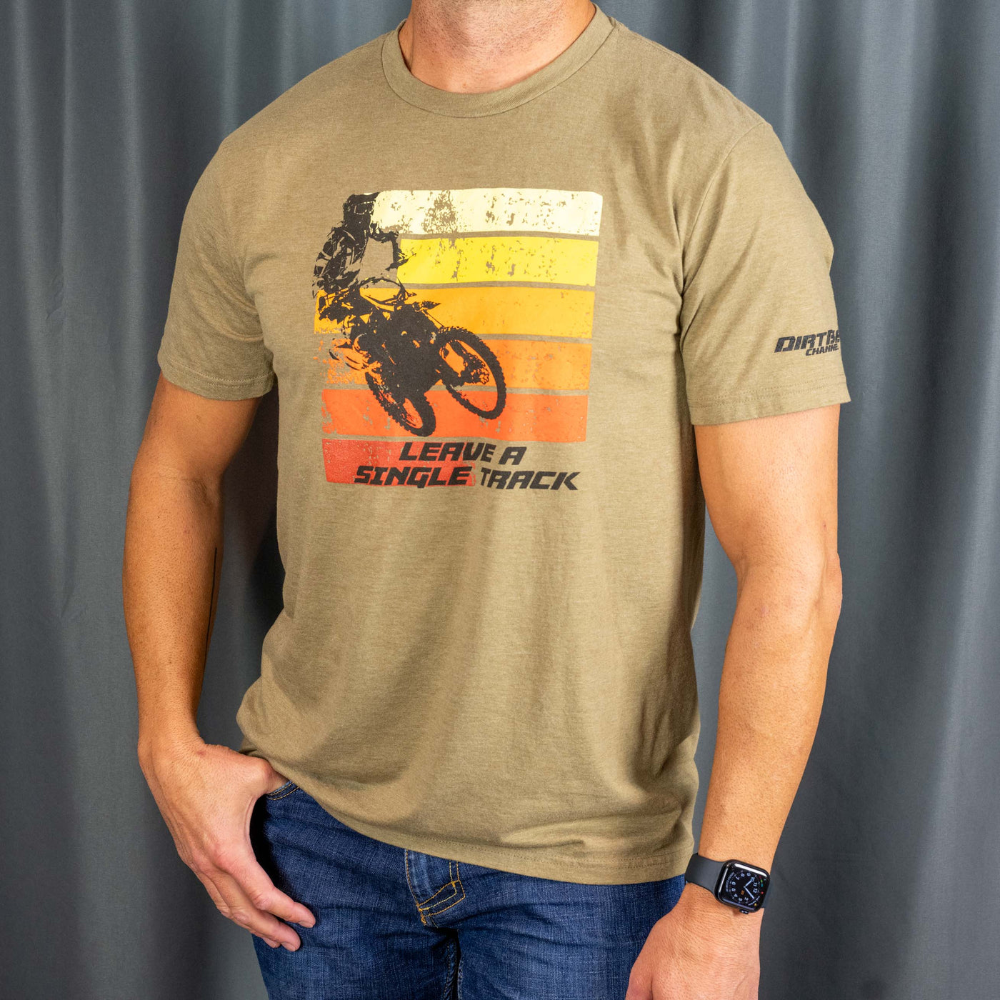 Retro Bike Shirt - Coyote Brown Heather