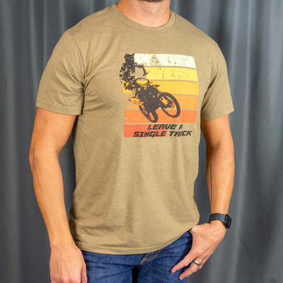 Retro Bike Shirt - Coyote Brown Heather