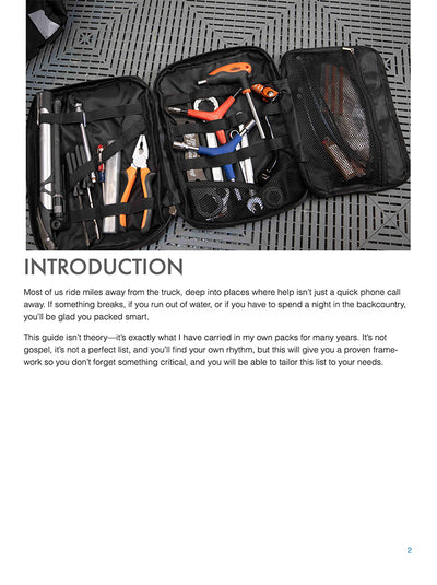 DBC Backcountry Dirt Bike Riding Pack Essentials (Digital Download PDF)